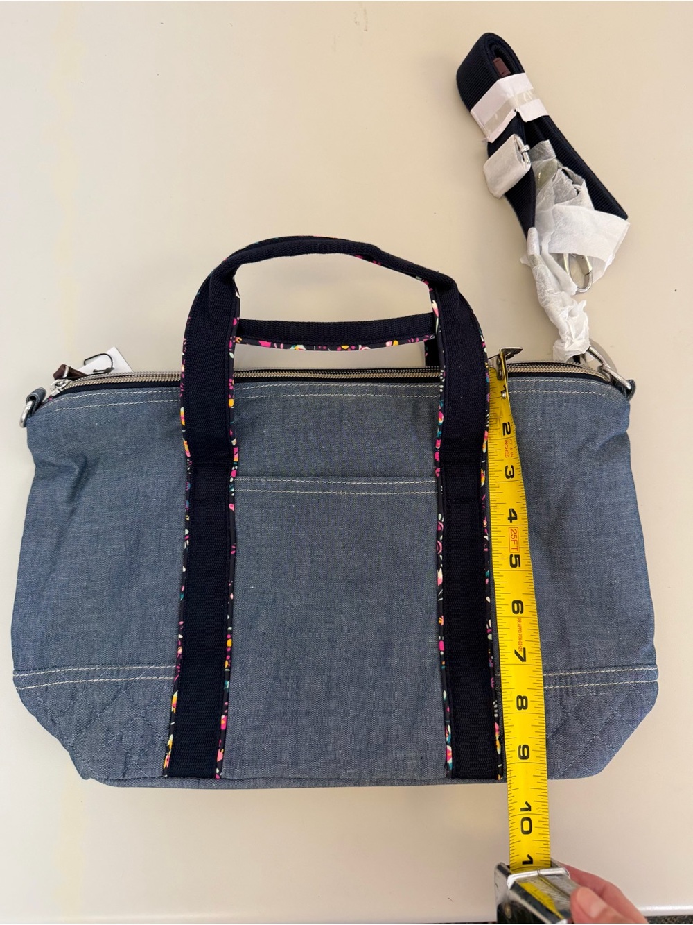 NWT Vera Bradley VBU Satchel Blue Chambray - Picture 7 of 8